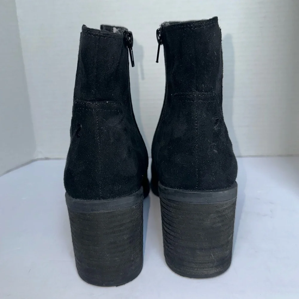 Zodiac Women’s Black Lucinda Ankle Square Toe Suede Look Boots- Size 8.5 - Picture 12 of 14